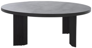 Safavieh Basilio Coffee Table - Elegant Handmade Design With Rustic Charm For Modern Living Spaces Black ,Black Paper Mache ,Wood Cof3004c