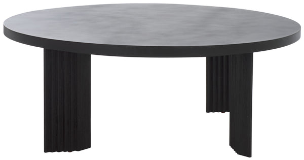 Safavieh Basilio Coffee Table - Elegant Handmade Design With Rustic Charm For Modern Living Spaces Black ,Black Paper Mache ,Wood Cof3004c