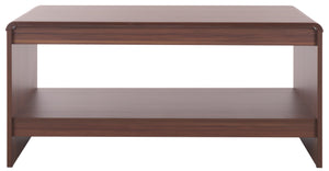 Safavieh Arsenio Coffee Table - Modern Design For Stylish Living Rooms, Elegant Finish, Versatile Functionality Walnut Pb,Mdf Cof3100a