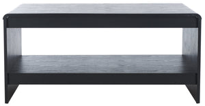 Safavieh Arsenio Coffee Table - Modern Design For Stylish Living Rooms, Elegant Finish, Versatile Functionality Black Pb,Mdf Cof3100b
