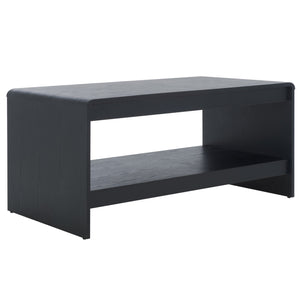 Safavieh Arsenio Coffee Table - Modern Design For Stylish Living Rooms, Elegant Finish, Versatile Functionality Black Pb,Mdf Cof3100b