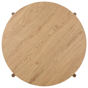 Tomori Coffee Table With Warm Grain Finish, Compact Square Design For Small Spaces & Everyday Use