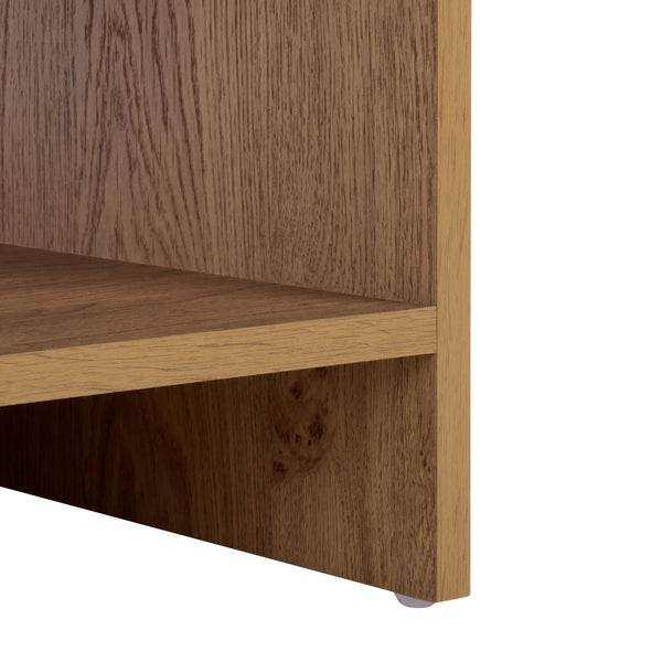 Masa Modern 1-Shelf Coffee Table With Lower Storage, Compact Minimalist Design For Living Rooms
