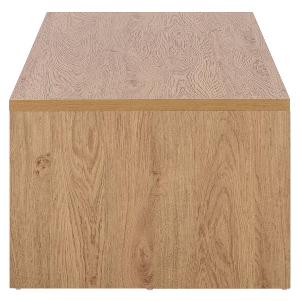 Masa Modern 1-Shelf Coffee Table With Lower Storage, Compact Minimalist Design For Living Rooms