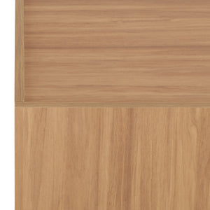 Takami Coffee Table With Warm Wood Finish, Minimalist Compact Design, Durable Scratch-Resistant Top
