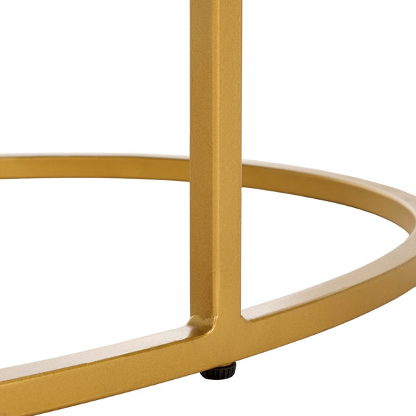 Safavieh Coffee Table Marble – Art Deco-Inspired Gold Frame With White Marble Top For Stylish Living Spaces COF3700A