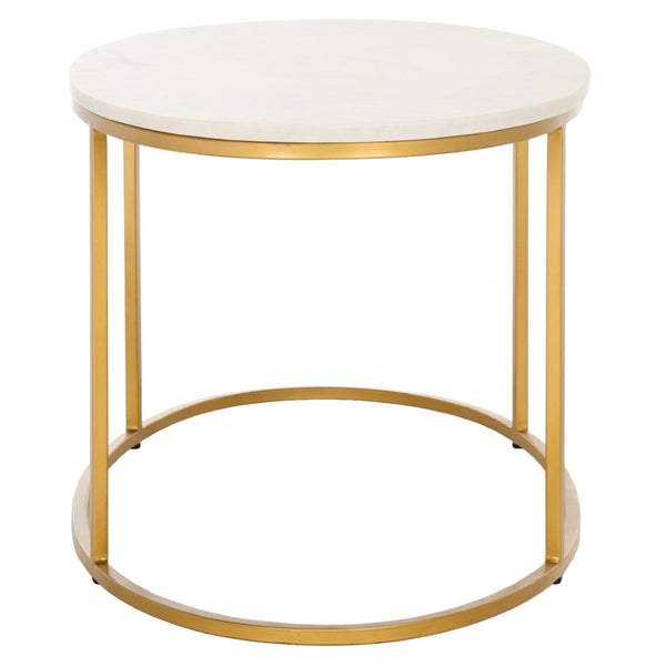 Safavieh Coffee Table Marble – Art Deco-Inspired Gold Frame With White Marble Top For Stylish Living Spaces COF3700A