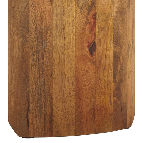 Safavieh Bari Round Wood Coffee Table – Bold Mango Wood Design, Deep Brown Finish, Versatile & Functional Accent Piece COF3701A