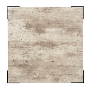 Safavieh Eli Square Coffee Table - Modern Faux Concrete & Black Iron Design For Stylish Living Rooms COF4200A