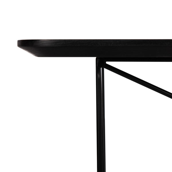 Safavieh Rylee Rectangle Coffee Table - Contemporary Scandinavian Design With Striking Black Iron Legs For Elegance Grey COF4202A