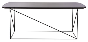 Safavieh Rylee Rectangle Coffee Table - Contemporary Scandinavian Design With Striking Black Iron Legs For Elegance Grey COF4202A