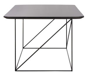 Safavieh Rylee Rectangle Coffee Table - Contemporary Scandinavian Design With Striking Black Iron Legs For Elegance Grey COF4202A