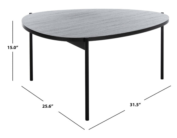 Safavieh Sven Scandinavian-Inspired Coffee Table In Dark Grey Oak – Modern Minimalist Design For Any Space COF4203A