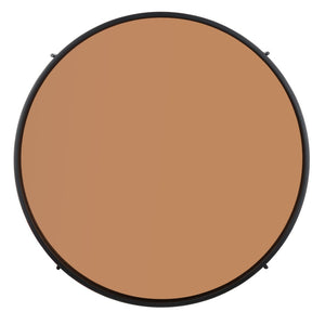 Safavieh Ruby Round Tray-Top Coffee Table - Luxe Black Wood Frame With Rose Gold Glass For Modern Spaces COF4205A