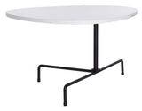 Safavieh Berlin Tripod Coffee Table White Lacquer/Black COF4207A