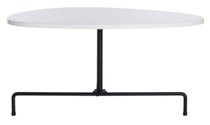 Safavieh Berlin Tripod Coffee Table White Lacquer/Black COF4207A