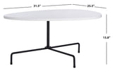 Safavieh Berlin Tripod Coffee Table White Lacquer/Black COF4207A