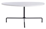 Safavieh Berlin Tripod Coffee Table White Lacquer/Black COF4207A