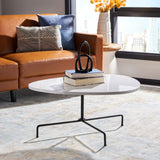 Safavieh Berlin Tripod Coffee Table White Lacquer/Black COF4207A