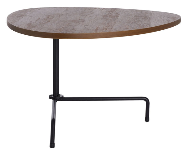 Safavieh Berlin Tripod Coffee Table - Mid-Century Modern Design With Sculptural Geometry For Stylish Living Spaces Walnut/Black COF4207D
