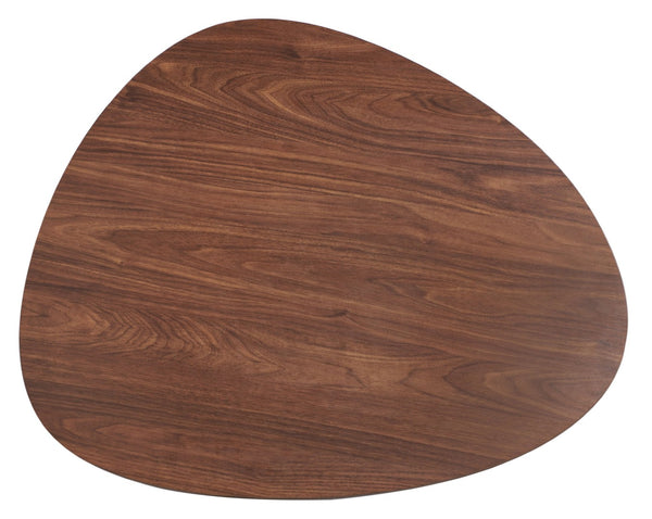 Safavieh Berlin Tripod Coffee Table - Mid-Century Modern Design With Sculptural Geometry For Stylish Living Spaces Walnut/Black COF4207D