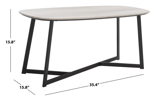Safavieh Arial Coffee Table - Modern Mid-Century Design With Rustic-Industrial Charm For Your Living Space COF4213A