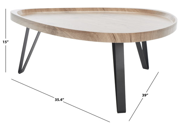 Safavieh Amira Coffee Table - Mid-Century Modern Design With Triangular Tray Top & Hairpin Legs For Stylish Living COF4214A