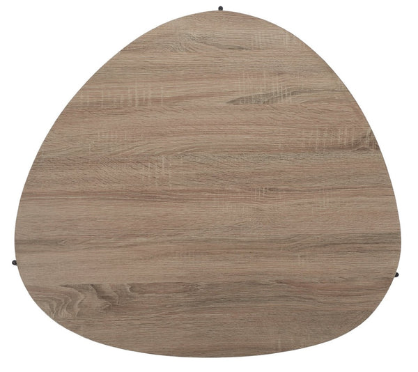 Safavieh Ami Coffee Table - Mid-Century Modern Design With Staggered Tiers, Grey Oak Finish & Metal Frame COF4216A