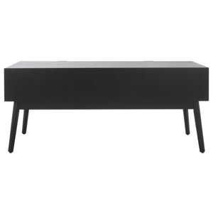 Safavieh Baisley Coastal-Inspired Coffee Table With 2 Drawers For Smart Storage And Modern Style In Living Rooms Black COF5000B