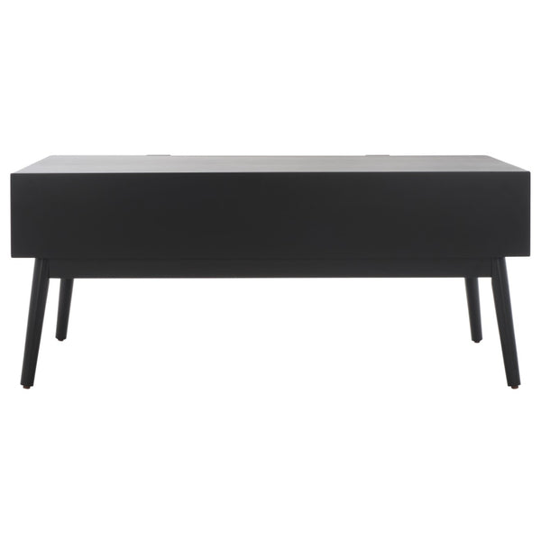 Safavieh Baisley Coastal-Inspired Coffee Table With 2 Drawers For Smart Storage And Modern Style In Living Rooms Black COF5000B