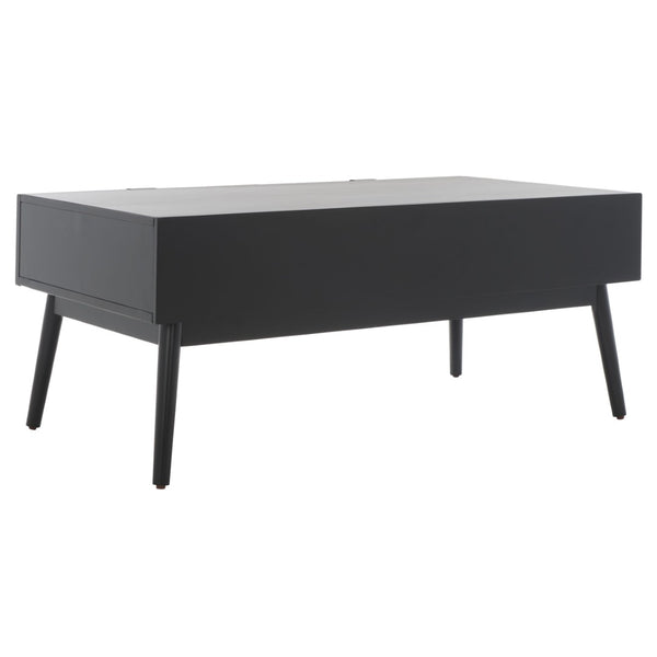 Safavieh Baisley Coastal-Inspired Coffee Table With 2 Drawers For Smart Storage And Modern Style In Living Rooms Black COF5000B