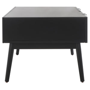 Safavieh Baisley Coastal-Inspired Coffee Table With 2 Drawers For Smart Storage And Modern Style In Living Rooms Black COF5000B