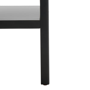 Safavieh Miya Coffee Table - Minimalist Rattan & Wood Design With Practical Storage For Stylish Living Spaces Black / Natural COF5002B