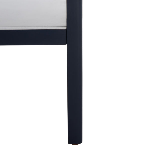 Safavieh Miya Coffee Table - Minimalist Rattan & Wood Design With Practical Storage For Stylish Living Spaces Navy / Natural COF5002E