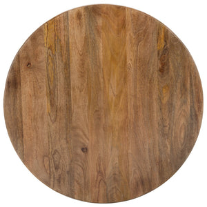 Safavieh Kaydix Round Coffee Table With Moroccan-Inspired Design For Contemporary Coastal Chic Living Spaces Burnt Natural COF5300B