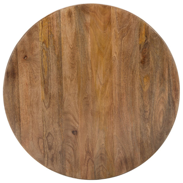 Safavieh Kaydix Round Coffee Table With Moroccan-Inspired Design For Contemporary Coastal Chic Living Spaces Burnt Natural COF5300B