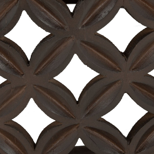 Safavieh Kaydix Round Coffee Table With Moroccan-Inspired Design For Contemporary Coastal Chic Living Spaces Brown COF5300C