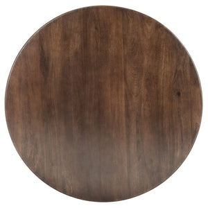Safavieh Kaydix Round Coffee Table With Moroccan-Inspired Design For Contemporary Coastal Chic Living Spaces Brown COF5300C