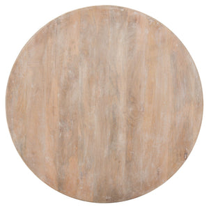 Safavieh Kaydix Round Coffee Table With Moroccan-Inspired Design For Contemporary Coastal Chic Living Spaces Burnt White COF5300D