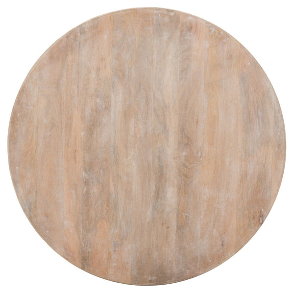 Safavieh Kaydix Round Coffee Table With Moroccan-Inspired Design For Contemporary Coastal Chic Living Spaces Burnt White COF5300D