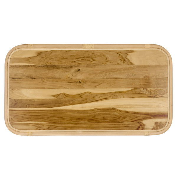 Safavieh Maestro Coffee Table - Stunning Natural Rattan & Hibiscus Wood Design For Stylish Living Spaces Natural Rattan & Wood Cof5400a