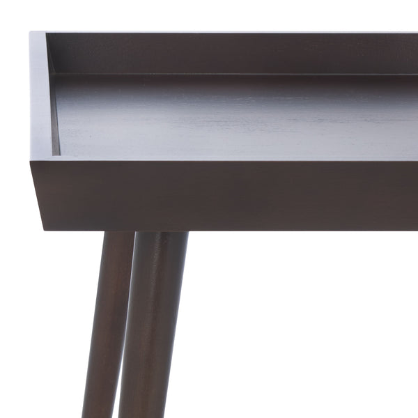 Safavieh Nonie Contemporary Coffee Table With Tray Top - Dark Chocolate Pine Wood For Urban Living Style Dark Chocolate Solidwood,Mdf Cof5700d