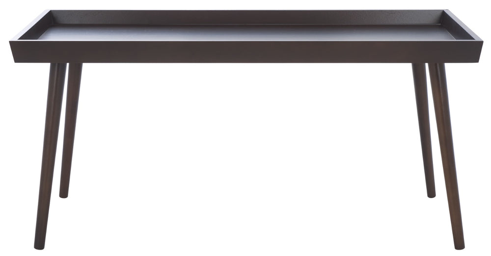 Safavieh NONIE Coffee Table with Removable Tray Top - Modern Design for Stylish Living Room Decor and Functionality Dark Chocolate COF5700D