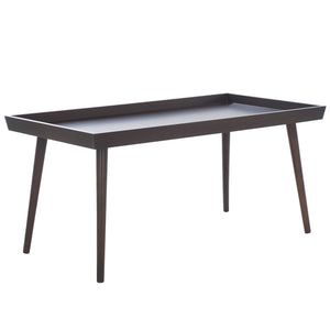 Safavieh Nonie Contemporary Coffee Table With Tray Top - Dark Chocolate Pine Wood For Urban Living Style Dark Chocolate Solidwood,Mdf Cof5700d