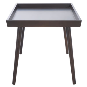 Safavieh Nonie Contemporary Coffee Table With Tray Top - Dark Chocolate Pine Wood For Urban Living Style Dark Chocolate Solidwood,Mdf Cof5700d