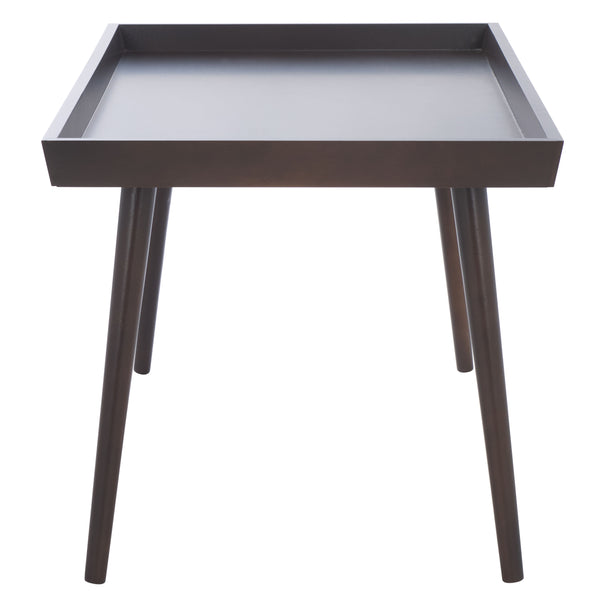 Safavieh Nonie Contemporary Coffee Table With Tray Top - Dark Chocolate Pine Wood For Urban Living Style Dark Chocolate Solidwood,Mdf Cof5700d