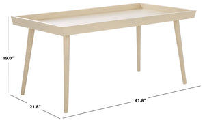 Safavieh Nonie Contemporary Coffee Table With Tray Top - Dark Chocolate Pine Wood For Urban Living Style Sand Solidwood,Mdf Cof5700e