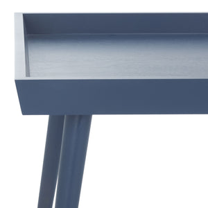 Safavieh Nonie Contemporary Coffee Table With Tray Top - Dark Chocolate Pine Wood For Urban Living Style Blue Solidwood,Mdf Cof5700f