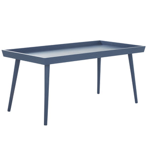 Safavieh Nonie Contemporary Coffee Table With Tray Top - Dark Chocolate Pine Wood For Urban Living Style Blue Solidwood,Mdf Cof5700f