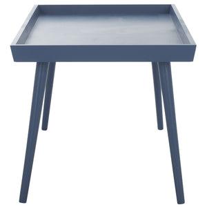 Safavieh Nonie Contemporary Coffee Table With Tray Top - Dark Chocolate Pine Wood For Urban Living Style Blue Solidwood,Mdf Cof5700f